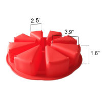 TAC 8 Grid Silicone Wedges Cake Mould Individual Portion Pizza Slices Kitchen Tool New