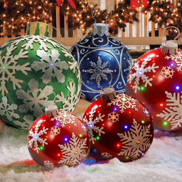 favormax-ลูกบอลเป่าลมตกแต่งคริสต์มาสขนาด60ซม-ลูกบอลตกแต่งคริสต์มาสขนาดใหญ่