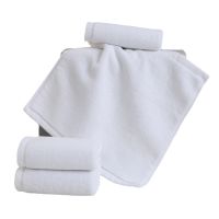 10pcs/Lot White Small Face Hand Towels Kitchen Hotel Restaurant Kindergarten Cotton Towel for Beauty Salon Knitting  Crochet