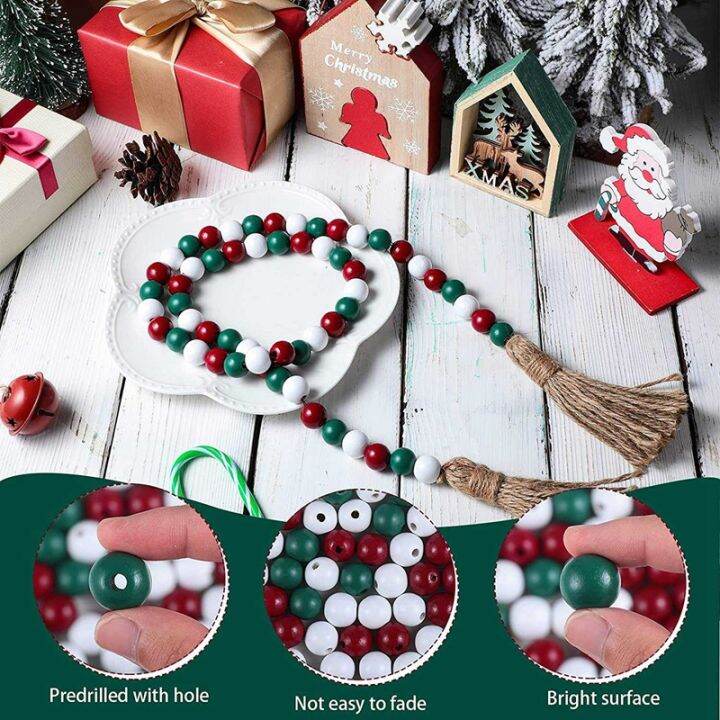 165-pcs-christmas-wood-beads-for-craft-farmhouse-natural-wooden-beads-boho-bead-round-beads-for-xmas-home-decor-diy