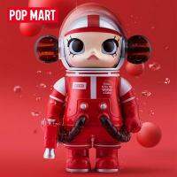 คอลเลกชั่น POP MART MEGA ชุด100% อวกาศ MOLLY ขนาดใหญ่ของเล่นกล่องทึบของเล่นตุ๊กตาตัวการ์ตูนแอ็คชั่นน่ารักคอลเลกชันของขวัญของประดับโต๊ะทำงาน