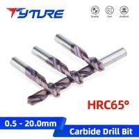 TYTURE HRC65 °ดอกสว่านทังสเตนคาร์ไบด์ดอกสว่านโลหะสําหรับงานโลหะหนักพิเศษ CNC Lathe Steel Drilling Tools 0.5-20.0mm