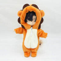 Xiu1112 BJD Ob11ตุ๊กตาเสื้อผ้าการ์ตูนสัตว์ชุด เสื้อผ้า Jumpsuit หาง Fox Wolf Lion Tiger คอสเพลย์ตุ๊กตา Accessoryc12-58