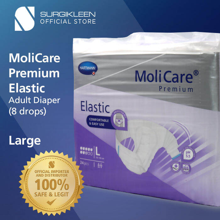 Molicare® Premium Elastic 8 Drops Large 24 Pieces | Lazada PH