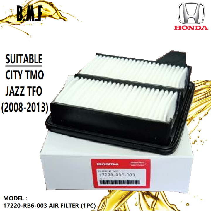 Engine Air Filter Honda City/Jazz TMO (20082013) 17220RB6003 Lazada
