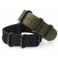 Suitable for Suunto Core Nylon Diver Strap Kit W Lug Metal 5 Steel Ring PDV Clasp 18 20 22 24mm Canvas Watch Chain Extension 280mm Tools 【BYUE】