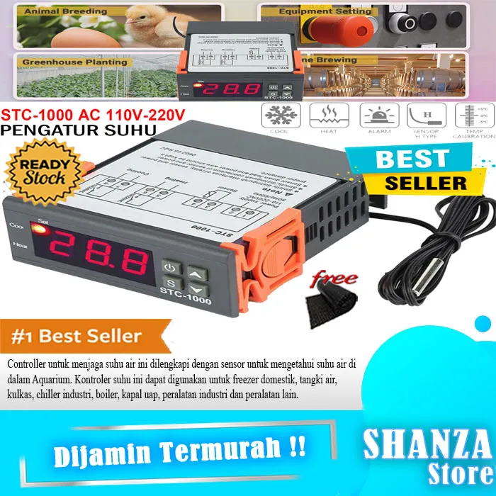 Bisa Cod Thermostat Termostat Digital Stc Mesin Tetas Telur Otomatis Stc Pengatur