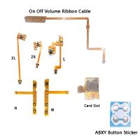 ❡►﹍ ZR ZL L SL SR/On Off Volume Ribbon Cable/Card Slot/ ABXY Buttons Sticker Key Ribbon Flex Cable For NS/N-Switch repair cable