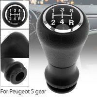 พลาสติก ABS + หนัง Chrome Manual Gear Shift Handball Knob 5 Speed