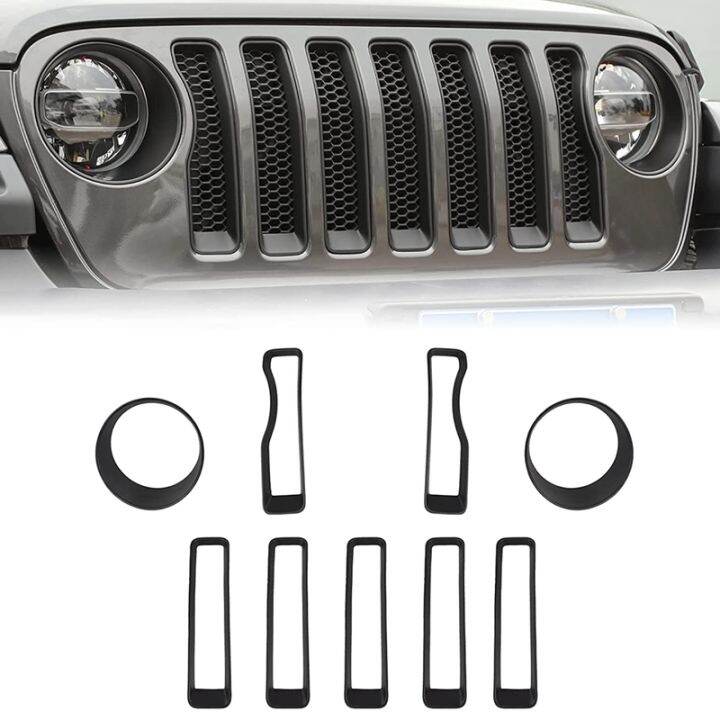 mesh-grille-grill-insert-headlight-turn-light-cover-trim-for-jeep-wrangler-jl-jlu-2018-2022-accessories