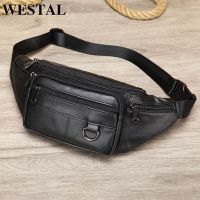 WESTAL Mens Waist Bag with Multi-pockets for Phone Belt Bag Men Black Travel Outdoor Waist Pack Belt Pouch Bags Chest Pack 904 Running Belt