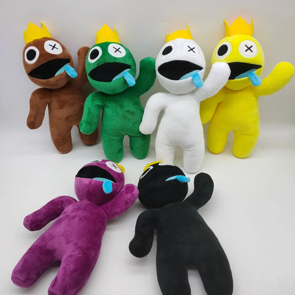 25-30cm Rainbow Friends Pelúcia Brinquedo Personagem do jogo de desenho  animado Doll Kawaii Blue Monster Soft Stuffed Animal Brinquedos para fãs  infantis