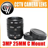 【Popular】 3MP 25มม. กล้องอุตสาหกรรม HD กล้องโฟกัสแบบแมนนวลเลนส์ซูม C Mount เลนส์ CCTV สำหรับกล้องวงจรปิดหรือกล้องจุลทรรศน์อุตสาหกรรม