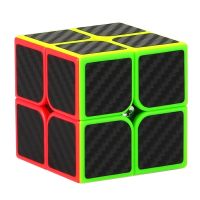 QIYI Carbon Fiber Sticker Speed 2x2x2 Magic Cube Magico 2x2x2 Educational Brain Teaser Educational Toys For Children Adult