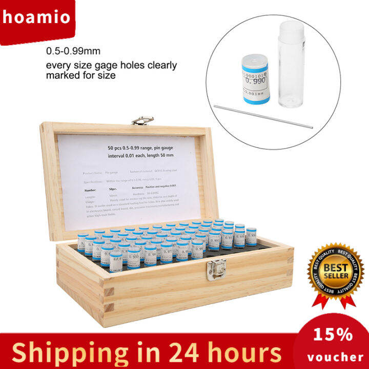 Metric Pin Gage, Clear Scale 0.50.99mm 5863HRC Plug Gage Set, Precise