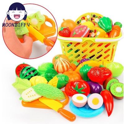 10 Pcs/Set Kids Simulation Kitchen Toy Classic Wooden Fruit Vegetable Cutting Educational Montessori Toy for Children Gift Adhesives Tape