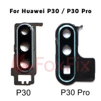 สำหรับ Huawei P30 / P30 Pro เลนส์กระจกกล้องถ่ายรูปหลังพร้อมอะไหล่ที่ยึดเฟรม ELE-L09 ELE-L29 VOG-L04 VOG-L29 VOG-L09