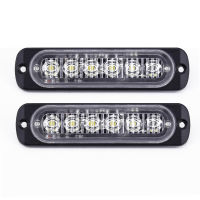 Super Bright แสงสีขาวรถ6LED DRL กลางวันวิ่งไฟแฟลช12-24โวลต์สำหรับรถบรรทุกรถบรรทุกประหยัดพลังงานไฟตัดหมอกไฟหน้า