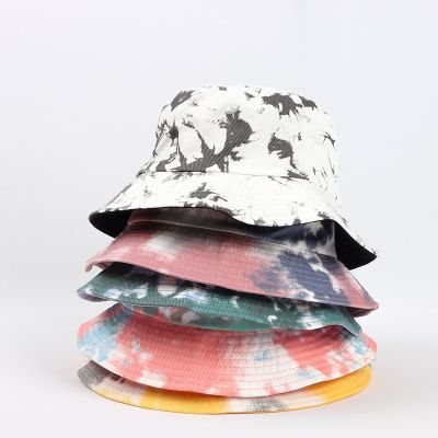 【CW】 sided Wearing Cap Color Hat Men And Cotton Flat Reversible Tie Dye