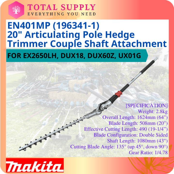 MAKITA EN401MP (1963411) 20" Articulating Pole Hedge Trimmer Couple