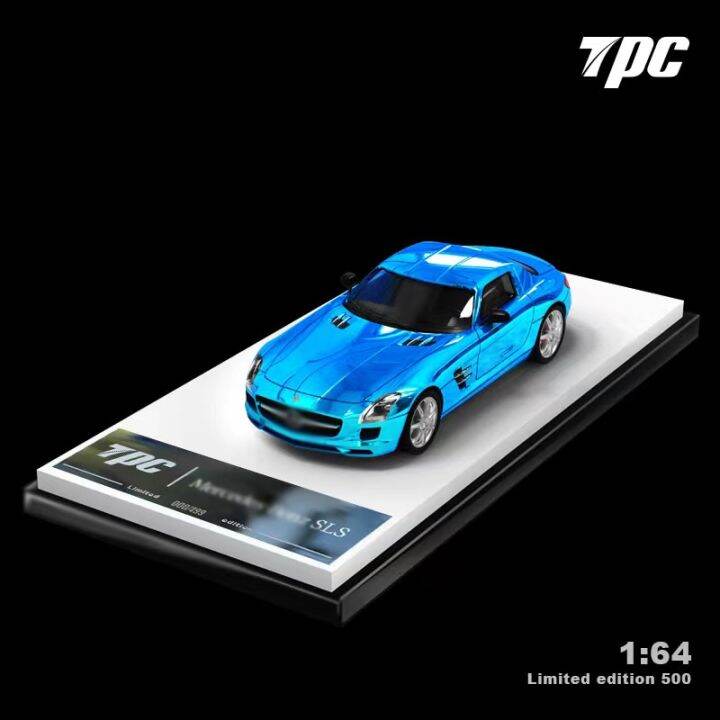 tpc-1-64-model-car-sls-alloy-die-cast-vehicle-eelectroplating-blue