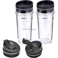 Reusable Blender Cups Replacement Part Juicer Cup 16Oz Water Bottle Cup-Mug Mini Portable Blender Cup For Travel Kitchen