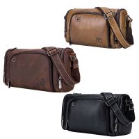 I1BULLCAPTAIN Brand Retro Mens Natural Leather Office Messengerbag Capacity Leisure Travel Shoulder Bag Briefcase