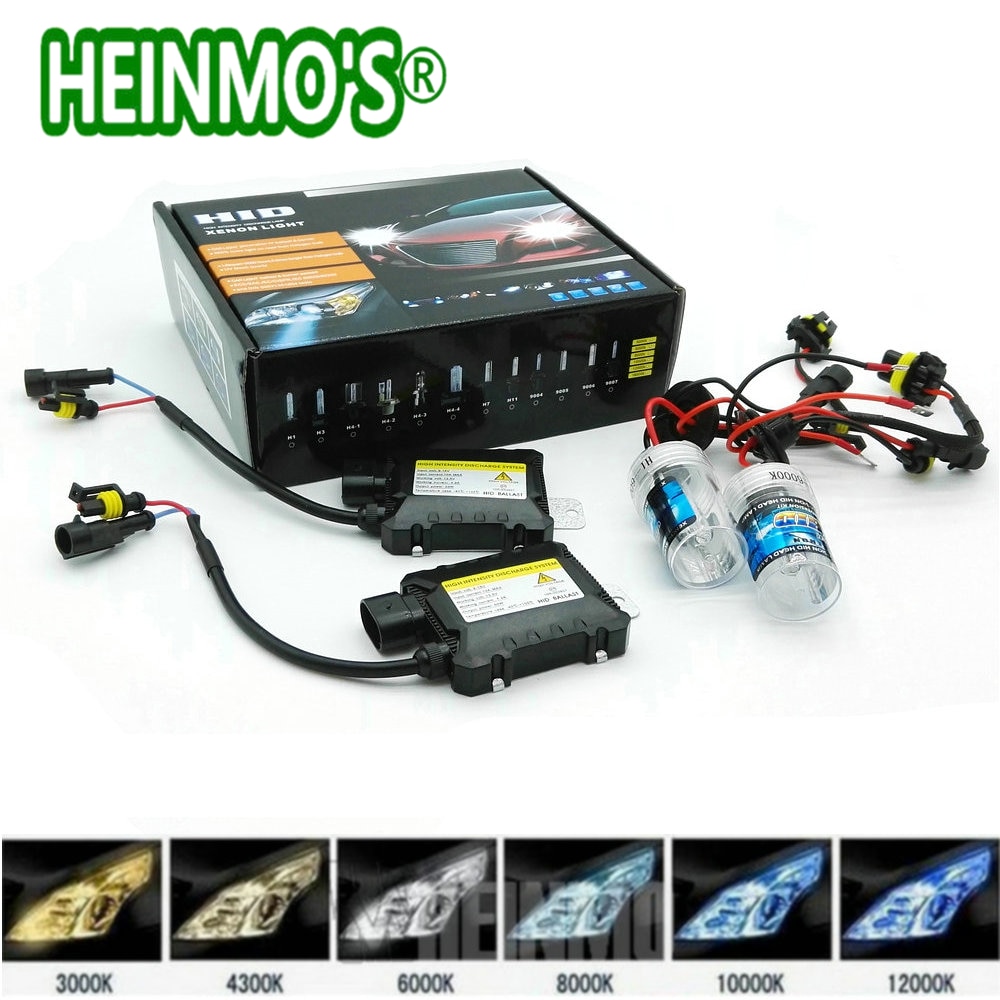8000k, H7 Heinmo 55W AC Xenon HID Ballast headlight kit 12V 4300K 6000K 8000K H1 H3 H7 H8 H9 H11 HB4 9005 9006 Auto headlight xenon lamp Kits 