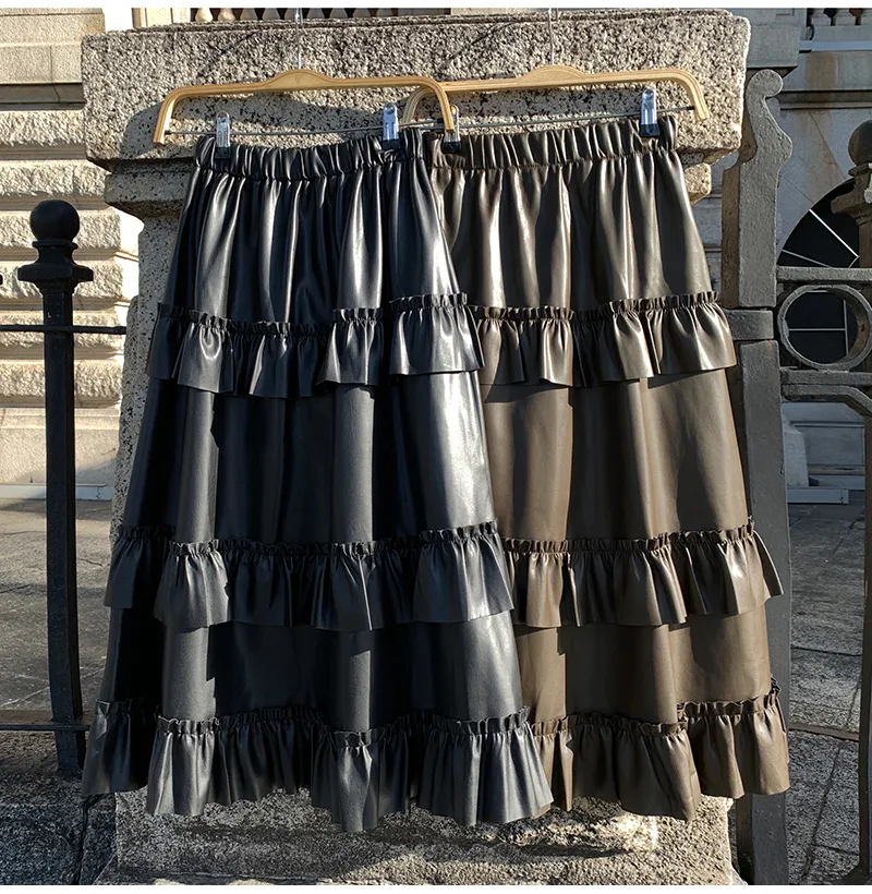 Big black ruffle clearance skirt