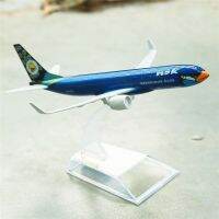 [AhQ ornaments] Thai Nok Airlines Bluebird Boeing 737เครื่องบินโลหะผสม Diecast รุ่น15ซม. World การบินสะสมของที่ระลึกเครื่องประดับ Miniature