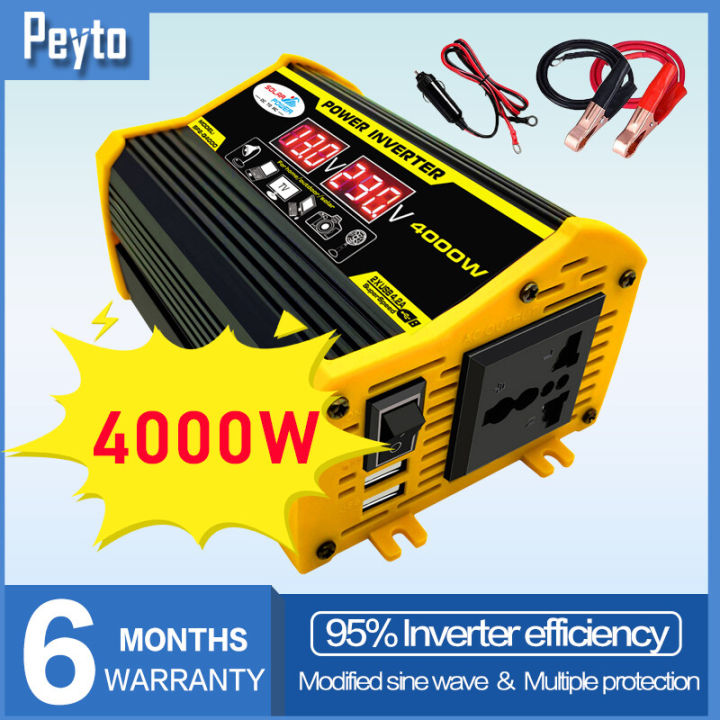 Power inverter modified sine wave 3000 Watt 24V with charger 5A