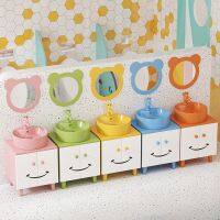 [COD] Wholesale kindergarten childrens solid bathroom cabinet combination washbasin baby floor height