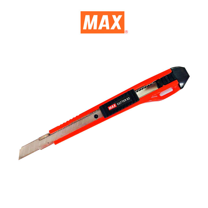 max-แม็กซ์-มีดคัตเตอร์-พลาสติก-max-s2-สีส้ม-size-s-จำนวน-1-อัน