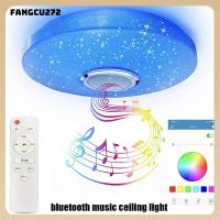 รีโมทแอปตัวจับเวลา Speaker Musik ไฟ RGB หรี่ได้บลูทูธ FANGCU272 LED ไฟติดเพดานแสงเปลี่ยนสี