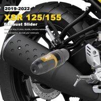 XSR125ป้องกันการตกตัวเลื่อนไอเสียอลูมิเนียม CNC สำหรับ Yamaha XSR 125 155 XSR155 2019 2020 2021ฝาครอบอุปกรณ์เสริม2022