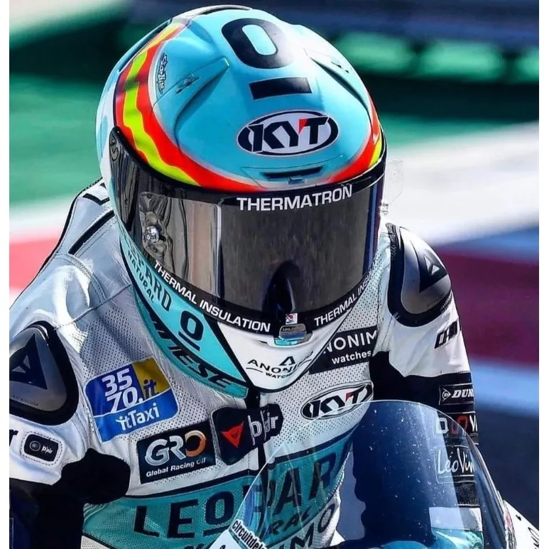 leopard racing helmet