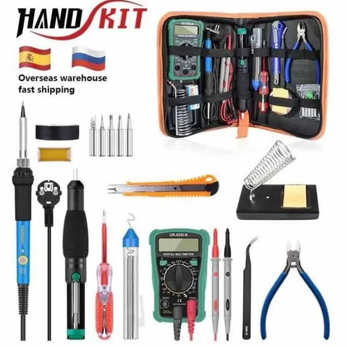Alat Solder Lengkap HandsKit Soldering Iron Tool Kit 110V 60W 1 Paket