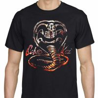 คาราเต้เด็ก T เสื้อ Cobra Kai งู Kobra NO Mercy ผู้ใหญ่ชายสีดำ TEE