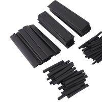 Thermoresistant tube shrink wrapping black heat shrink sleeving set wire cable polyethene wrap tubing 127Pcs/lot Electrical Circuitry Parts