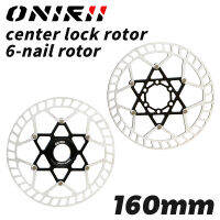 ONIRII จักรยาน Rotor160mm Centerlock 6สายฟ้าดิสก์เบรกโรเตอร์กระจายความร้อนสำหรับถนน,MTB Xc พับท่องเที่ยวจักรยานใหม่