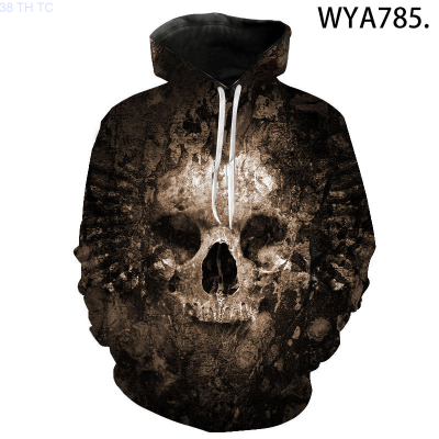 New Skull Printed 3D New Hoodies Men Women Children Fashion Long Sleeve Sweatshirts Streetwear Fashion Boy Girl Kids Clothes Jackettrend