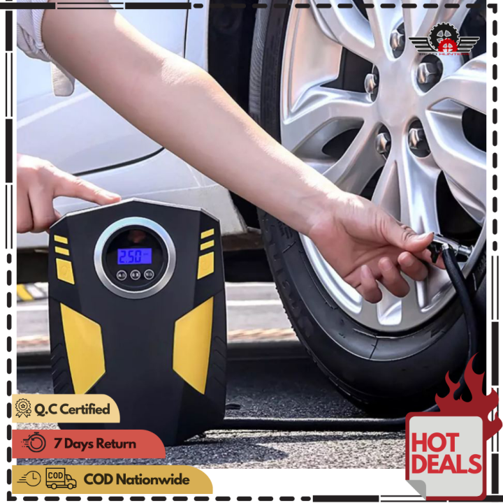 Car Air Pump 12V DC Portable Air Compressor Pump 100 PSI Tire