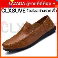 CLXSUVE ชายรองเท้าแบรนด์รองเท้าผู้ชายหนังแท้ Loafers Luxury รองเท้าแตะ Comfy รองเท้าระบายอากาศได้รองเท้าเรือผู้ชาย