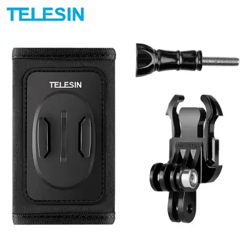 TELESIN Backpack Strap Clamp, Magnetic Swivel Clip for Cam, 360