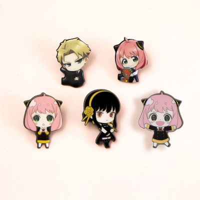 SPY×FAMILY Pins Cartoon Anya Forger Yor Forger Cute Anime Accessories Brooches Badges Backpack Decoration Gift For Friend