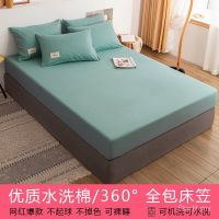 Portable Bed Sheets Anti Mites Mattress Protector pure color Mattress Cover 1Pcs Bed Bug Proof Dust Fitted Sheet sZoS