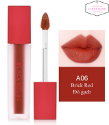 HCMSon Black Rouge A06 màu Đỏ gạch - HÀNG CHUẨN CÓ TEM CHÍNH HÃNG