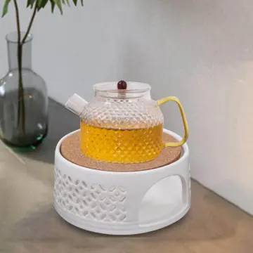 Ceramic Teapot Warmer Holder Tea Warmer Insulation Base for Kitchen Camping