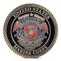 Jingg US Marine Corps Gold Plated Coin Collection ศิลปะของขวัญที่ระลึกเหรียญ