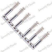 WK-A Set of 6 Pcs Chrome L Type Bridge Saddles for TL Style Electric Guitar / 3 left  and 3 right